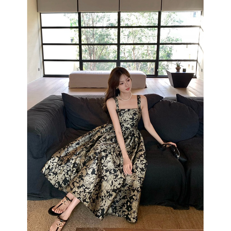 [SẴN S,M] ĐẦM XOÈ GẤM HOA TIỂU THƯ BIGSIZE