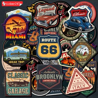 Sticker Vintage Labels 🌈Freeship Sticker Dán Mũ Bảo Hiểm, Dán Vali, Đàn Guitar - Hình Dán Chống Nước - Mix Chủ Đề R12