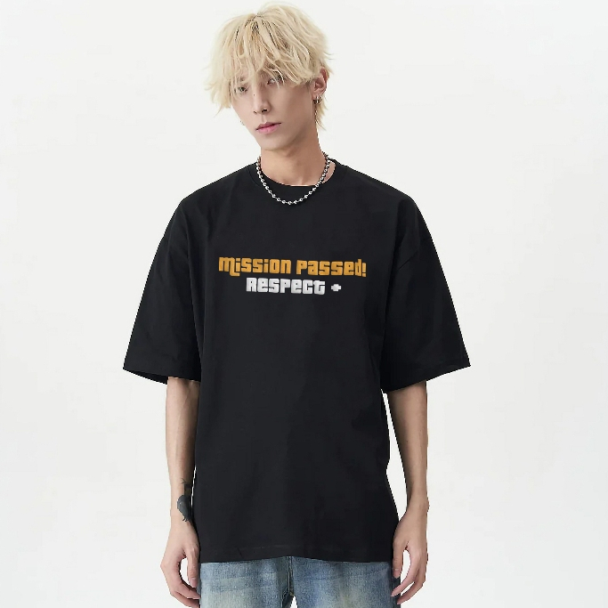 Áo phông Gamer #20 : Mision passed respect by The Runaway form xuông Unisex Cotton 100% Nhiều màu cho nam nữ