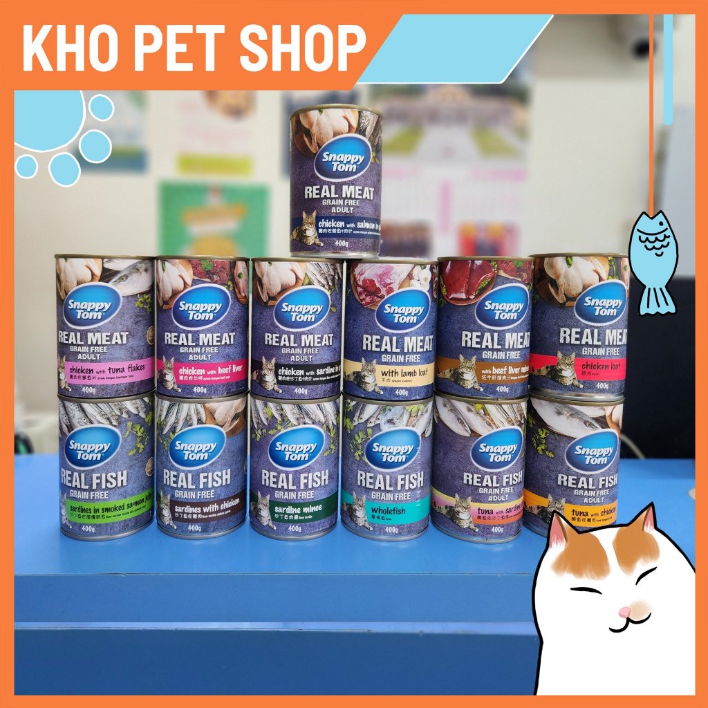 Pate Snappy Tom lon 400gr cho mèo