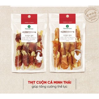 Snack Natural Core Thịt cuộn cá minh thái sợi