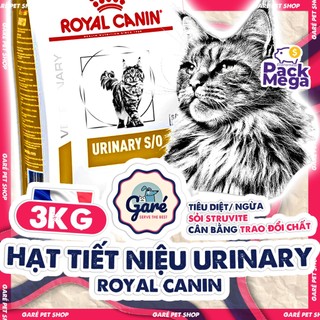 3kg (1.5kgx2 gói) Hạt Urinary S/O Royal Canin cho Mèo hỗ trợ tiết niệu sỏi bàng quang Garé Pet