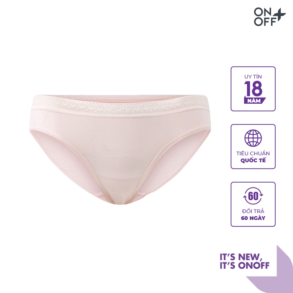 Combo 3 quần lót nữ ONOFF cotton USA cạp ren mềm mịn - 16UQ23A015 chỉ còn size M