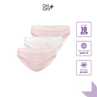 Combo 3 quần lót nữ ONOFF cotton USA cạp ren mềm mịn - 16UQ23A015