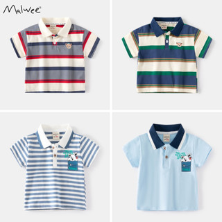 BST áo bé trai polo Malwee WAPYPY năng động cho bé từ 2-8 tuổi