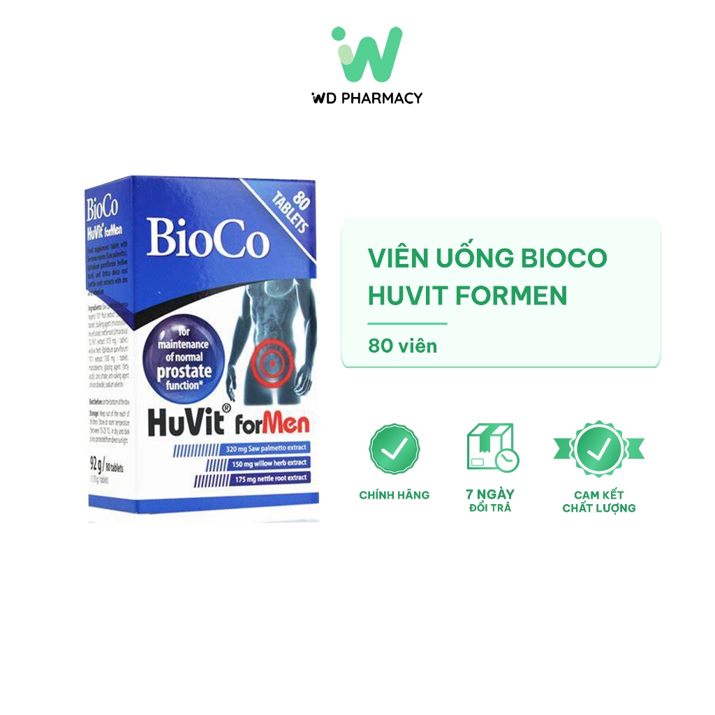 Viên uống BioCo HuVit forMEN Hộp 80 viên