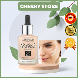 Kem nền kiềm dầu catrice all matt plus 18h mỏng mịn -nội địa đức đủ bill