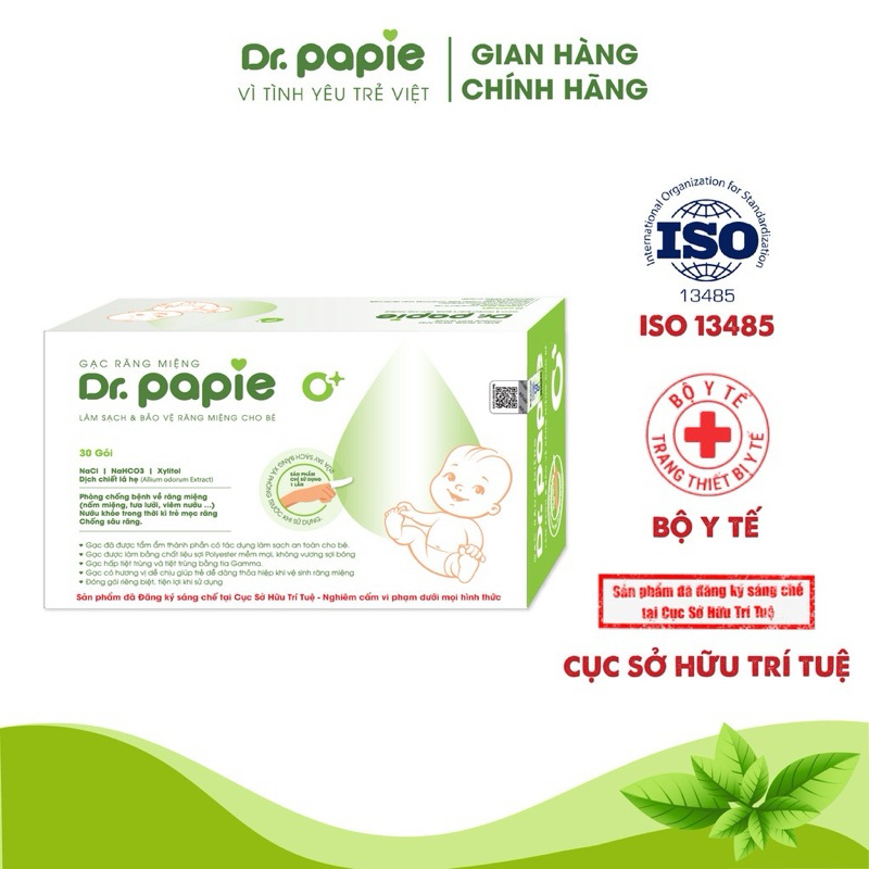 [ DR. PAPIE ] Rơ lưỡi Dr.papie chăm sóc răng miệng cho bé yêu