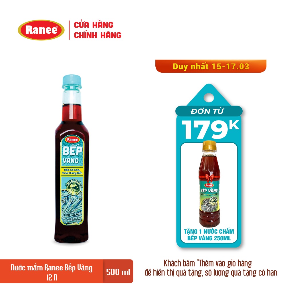 Nước mắm Bếp Vàng 12N 500ml