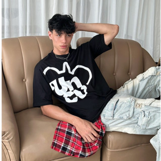 Áo thun Unisex Uncover - Big logo ( Màu Đỏ-Đen-Kem-Xanh )