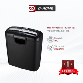 Máy huỷ tài liệu cắt dải Texet 10L PS-SC1EX (Cắt sợi) Chính Hãng Bảo Hành 12 Tháng