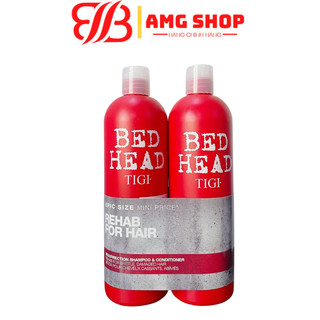 Dầu gội xả tigi đỏ bed head phục hồi cấp độ 3 - 750ml cặp dầu gội đầu xả phục hồi tóc hư tổn