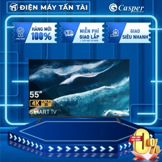 Android tivi casper 4k 55 inch 55uga610 hệ điều hành android 11.0,remote thông minh - giao hàng miễn phí hcm
