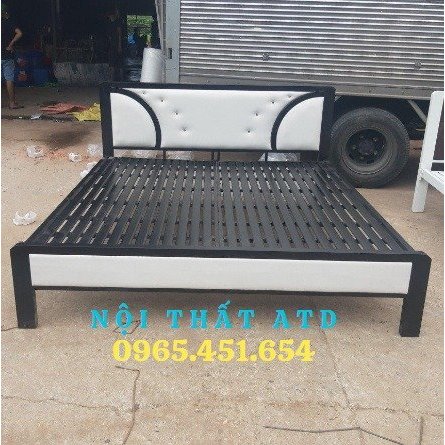 Giường sắt gấp gọn dài 2m ngang 1m2 1m4 1m6 1m8 sơn tĩnh điện cao cấp - Ship hỏa tốc hcm