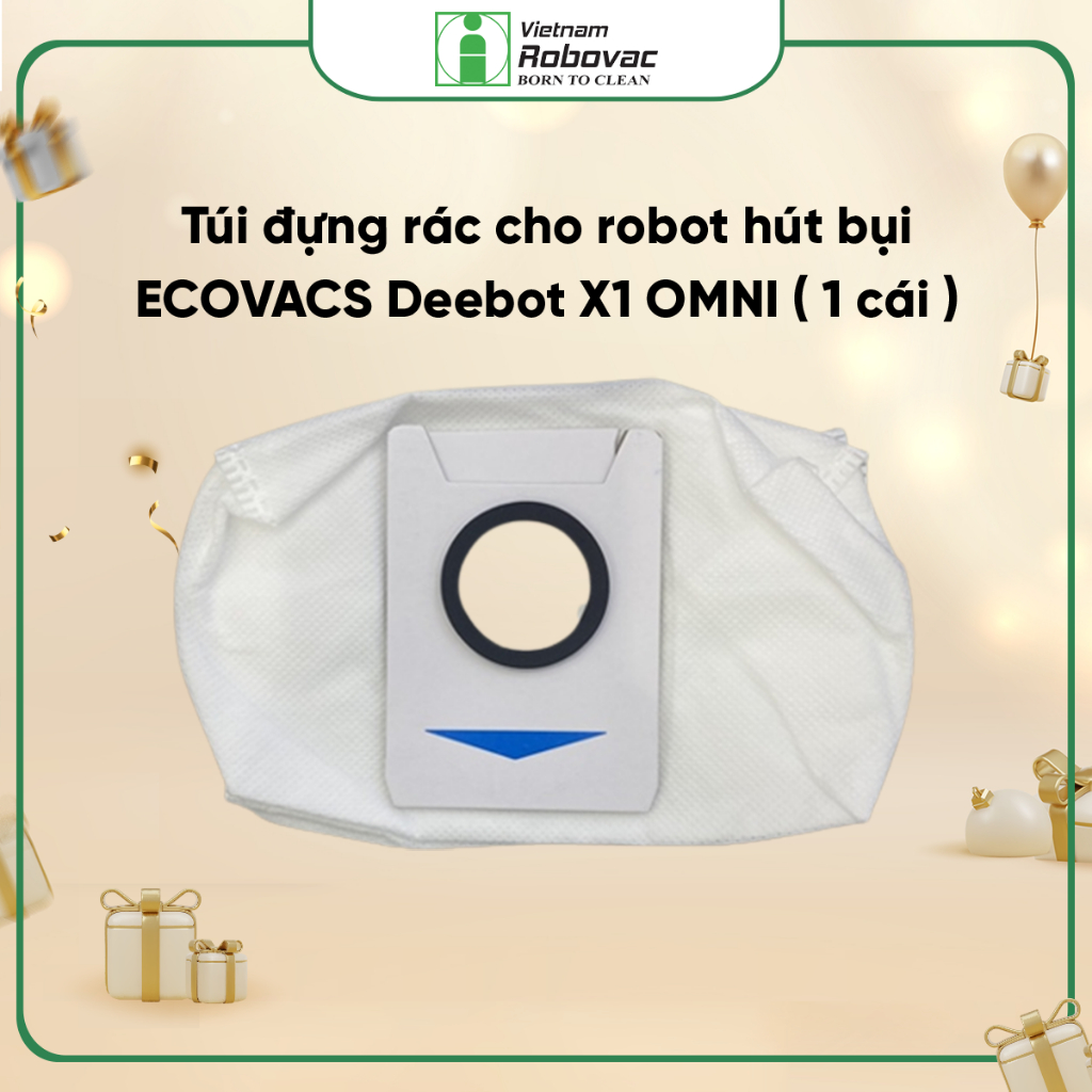 Túi đựng rác dùng cho robot hút bụi ECOVACS DEEBOT OMNI X1(1 cái lẻ)_Hàng nội địa chính hãng