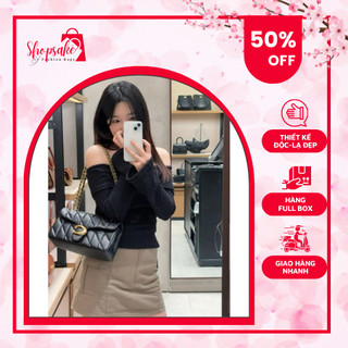 Túi xách nữ đeo chéo đeo vai c tabby shoulder khoá vàng size 26 - shopsakê