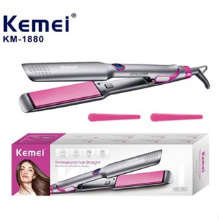  Máy Duỗi Tóc Bản To Nóng Nhanh Màn Hình LCD Cao Cấp Kemei Km 1880 