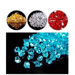 Túi 10 Hạt Đá Pha Lê, Viên Đá Bằng Nhựa Trang Trí Bể Cá Cây Cảnh, Rải Sắc Màu Rực Rỡ Trang Trí Vườn Nhà