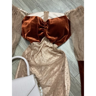 đầm nhung thiết kế S , M (nhỏ)
