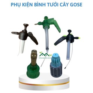 Phụ kiện bình tưới GOSE 2L 3L xịt nước 2 chế độ, vòi dài, đầu bọt tuyết