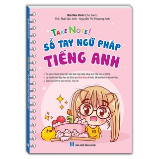 Sách - TAKE NOTE ! Sổ tay ngữ pháp tiếng anh (mềm) ngữ pháp tiếng anh lớp 3 đến 12 C200 cao cấp 96 trang