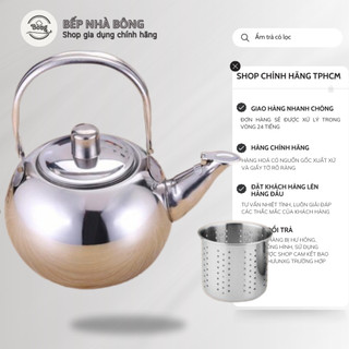 Bình lọc trà cafe inox cao cấp, Ấm trà có lưới lọc inox
