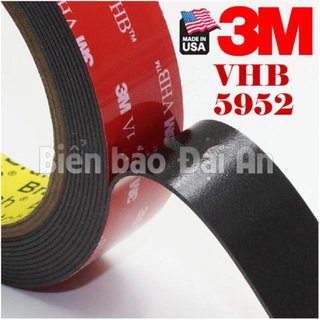 Băng keo 2 mặt siêu dính 3m 5952 - băng dính 2 mặt 3m 12mmx4.5m, băng dính 3m sử dụng trên nhiều chất liệu