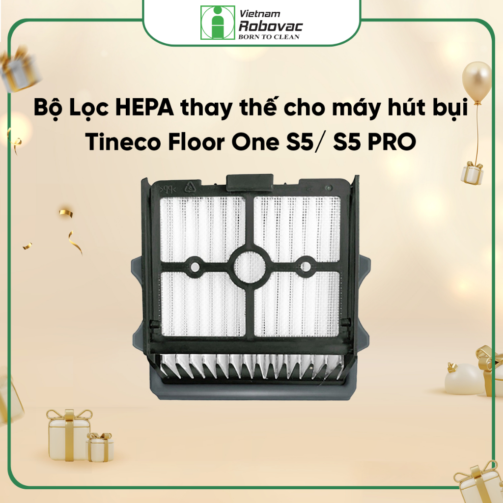 Bộ Lọc HEPA Thay Thế Cho Máy Hút Bụi Tineco Floor One S5/ S5 Pro_Hàng chính hãng
