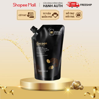 Tẩy da chết cơ thể body cà phê cocoon 600ml thuần chay túi refill big size