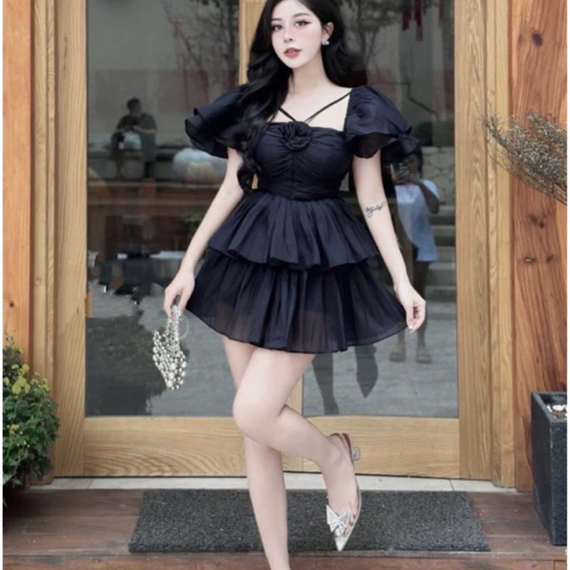 Đầm TK Tơ Tầng Dễ Thương-D91-
