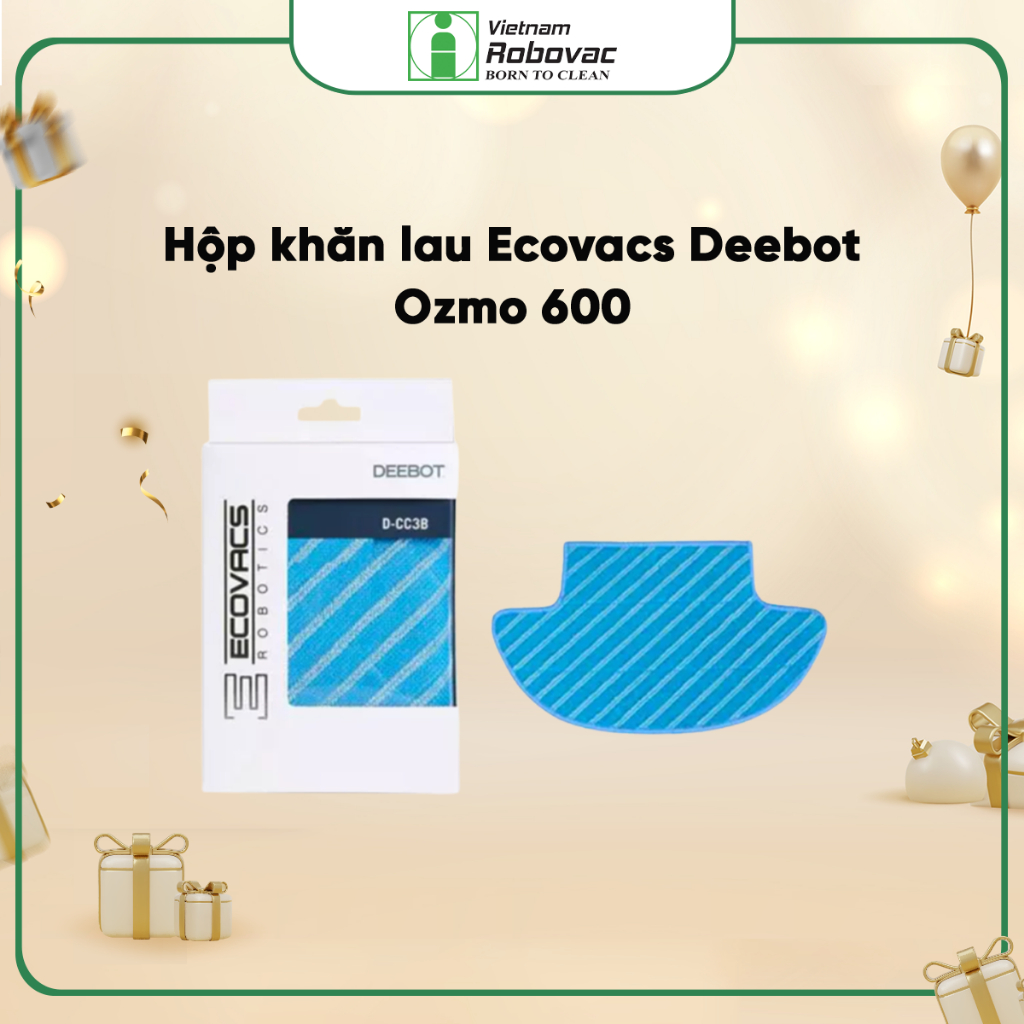 Hộp khăn lau nhà Ecovacs Deebot OZMO 600 (3 cái )