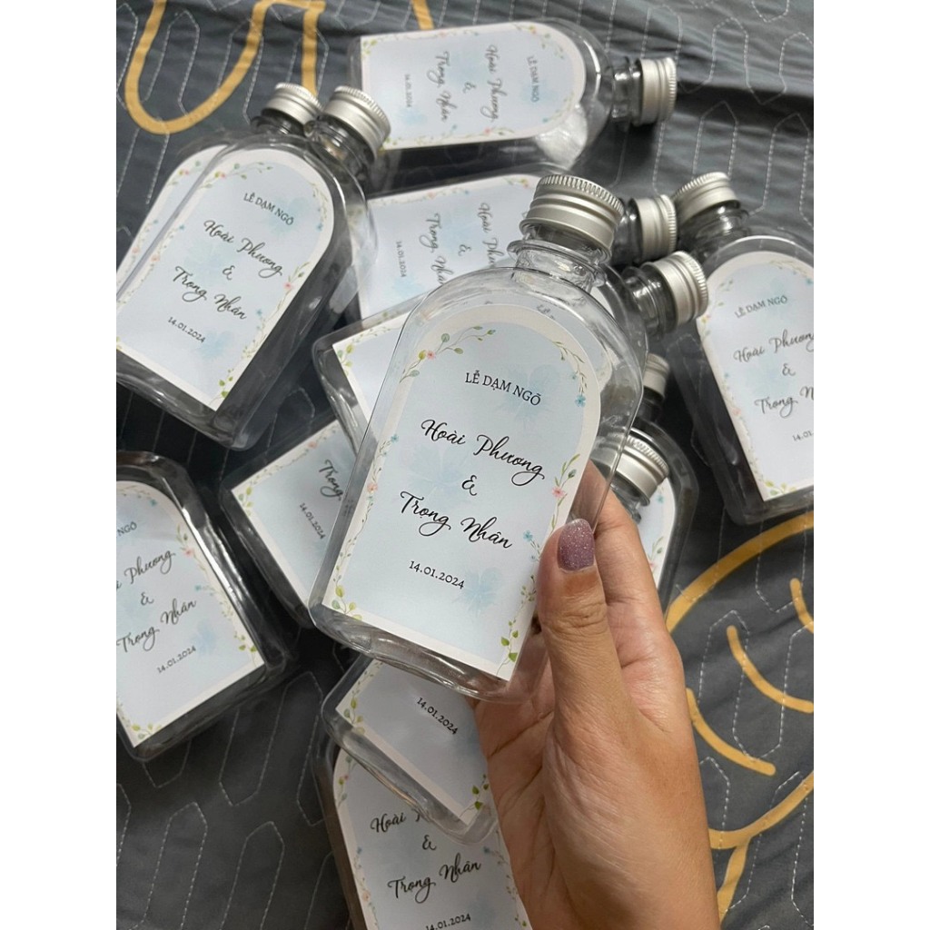 [COMBO 6C] Tem dán chai nước bầu 330ml-500ml ngày lễ ăn hỏi, ngày cưới | BigBuy360 - bigbuy360.vn