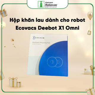 Hộp 2 cặp khăn lau robot hút bụi Ecovacs X1 Omni_Hàng chính hãng