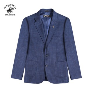 Beverly Hills Polo Club-Áo Blazer 2 Lớp Nam Slim Fit Navy Trơn-BZMSLS23V010