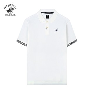 Beverly Hills Polo Club-Áo polo Ngắn tay Nam Regular Fit Trắng Pha phối-PMRSW23TL003