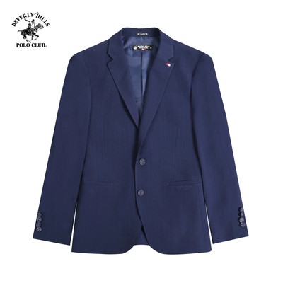 Beverly Hills Polo Club - Áo Blazer 2 Lớp Nam Slim Fit Navy Trơn - BZMSLS23V008