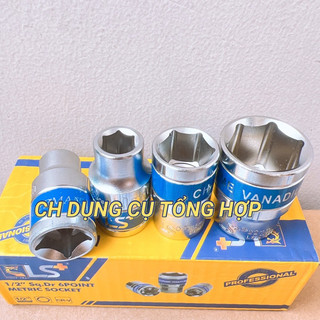 Tuýp 1/2 ngắn 8mm đến 32mm LS+ (Đầu típ 1/2, Đầu khẩu 1/2, Típ 1/2)