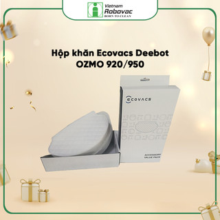 Hộp Khăn Lau Robot Hút Lụi Lau Nhà Ecovacs Deebot OZMO 920/950/T5 ( 25Cái )_Hàng nhập khẩu