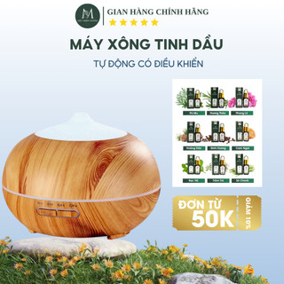 Máy Xông Tinh Dầu Núi Lửa Có Điều Khiển Chính hãng Mộc Nhiên Hương phun sương tạo ẩm không khí 500ml