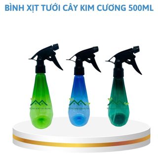 Bình tưới cây kim cương 500ml/1L gose nhựa pe cao cấp phun sương phun nước