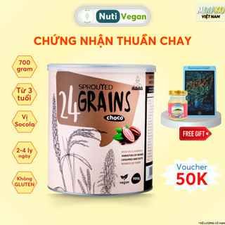 Sữa Hạt 24 GRAINS Hộp 700g làm từ 24 loại hạt cho mẹ bầu, người tiểu đường tim mạch ăn kiêng ăn chay