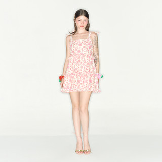 DOTTIE - Đầm baby doll in hoa - Hồng - D0594