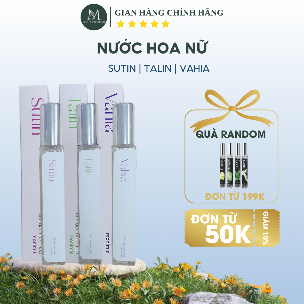 Nước hoa nữ Mộc Nhiên Hương 10ml chiết xuất từ thiên nhiên nhẹ nhàng quyến rũ thanh lịch