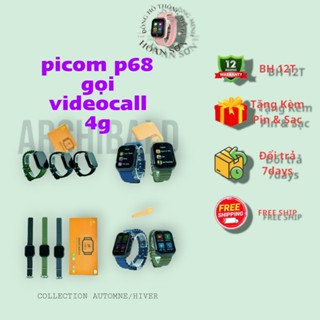 Đồng hồ thông minh trẻ em PICOM P68 lắp sim 4G. Định vị. Gọi VIDEOcall.  BẢO HÀNH 6 THÁNG. 1 ĐỔI 1 TRONG 2 THÁNG