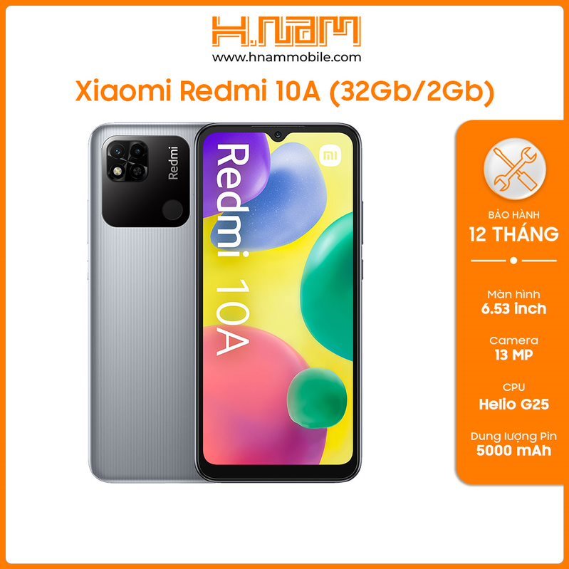 Xiaomi Redmi 10A 32GB RAM 2GB Chính Hãng-24343