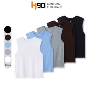 Áo TankTop Nam H90 Dáng Suông Rộng Sát Nách Chất Thun Cotton Siêu Mềm, Co Giãn, Thấm Hút Mồ Hôi Cực Tốt TTT02