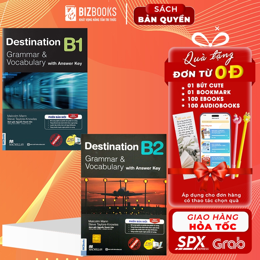 Sách - Destination B1 & B2  và C1&C2 Grammar and Vocabulary Kèm Đáp Án Lẻ/Combo - Phiên bản mới 2023