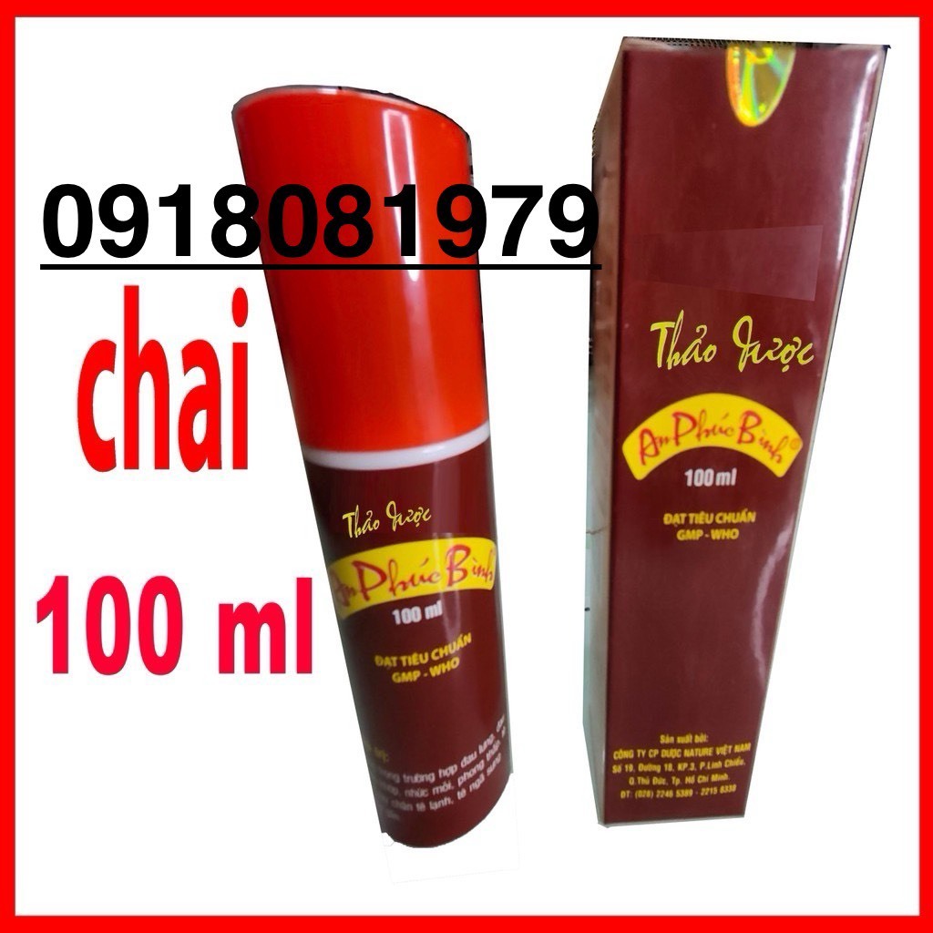 Chai dầu xoa bóp thảo dược An Phúc Bình (72ml và 100ml) - giảm đau nhức xương khớp