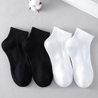 Tất nam cổ thấp bằng cotton thấm hút mồ hôi co giãn tốt màu sắc basic dễ phối đồ