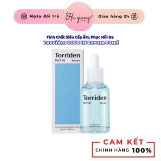 Serum Torriden Dive In Cấp Ẩm và phục hồi da yếu, da nhạy cảm, treatment 50ml thấm nhanh và không gây bít tắc